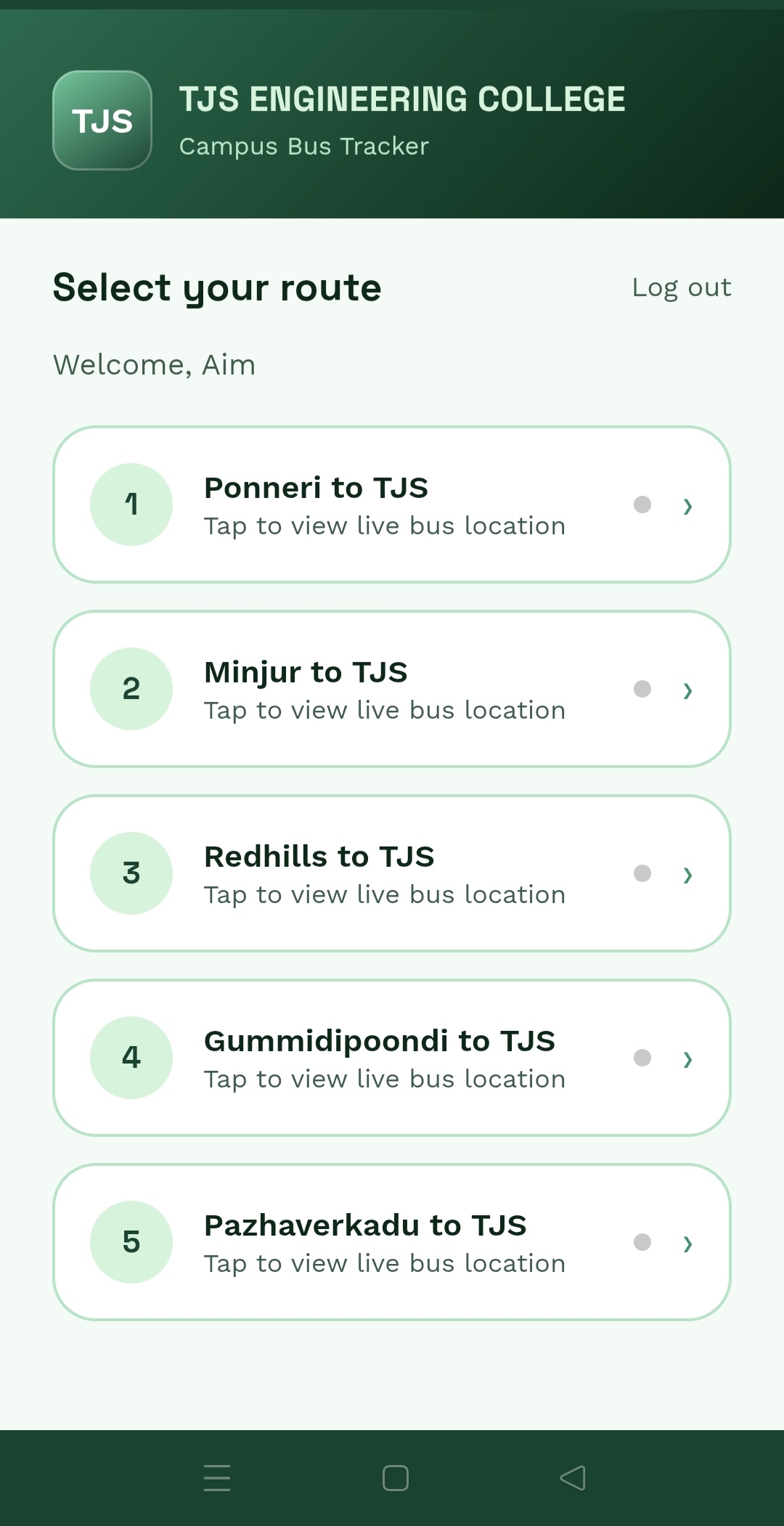 Arrival alert for parents